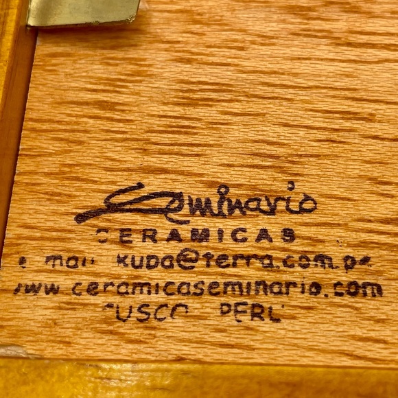 Peruvian Pottery Photo Picture Frame 8”x6” - Picture 4 of 7